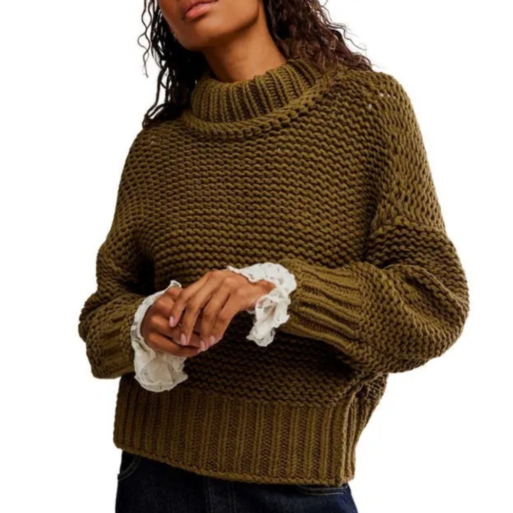 NWOT My Only Sunshine chunky sweater by Free People in size XL